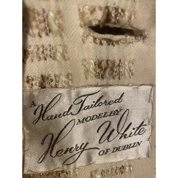 Vintage 60s Bullock’s Wilshire Mod Swing Coat Henry White Dublin Tweed M - Picture 9 of 10